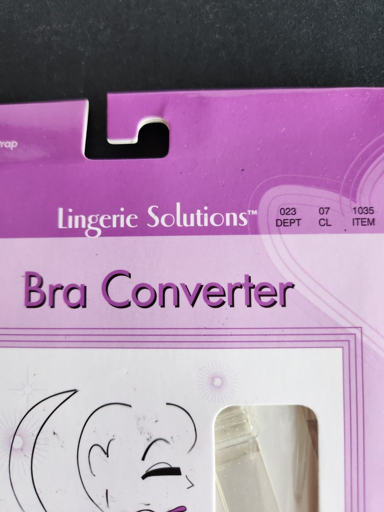 Lingerie Solution 3 Way Bra Converter One CLear Strap Sealed 2007