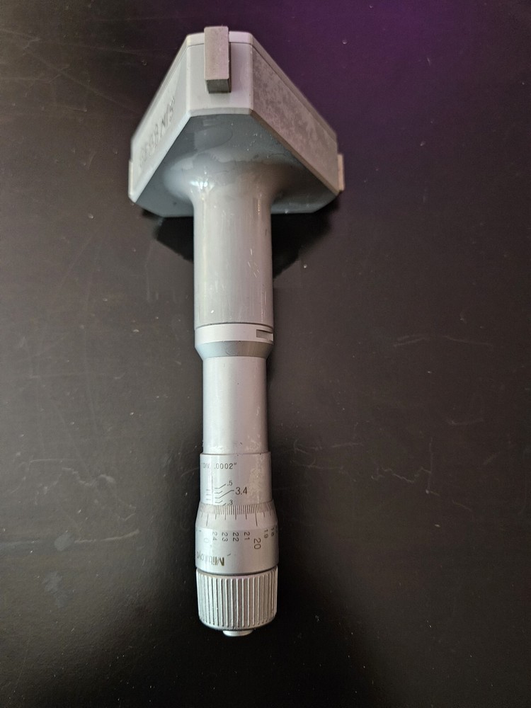 Mitutoyo 368-870 - Holtest (Type II) Three-Point Internal Micrometer 3-3.5"