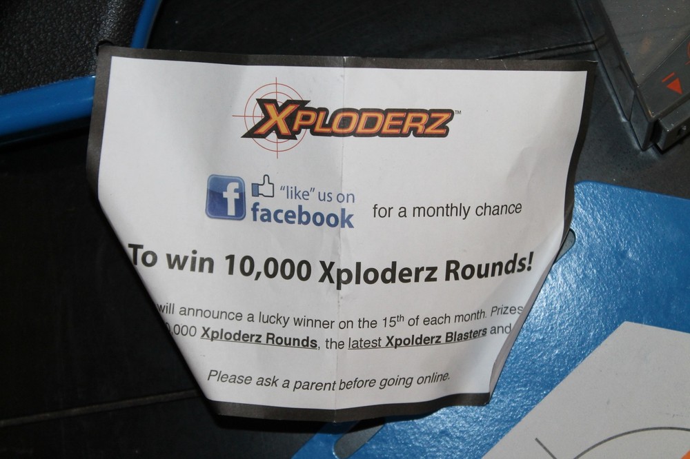 Xploderz Gun Invader X3 With Target Item No #46025