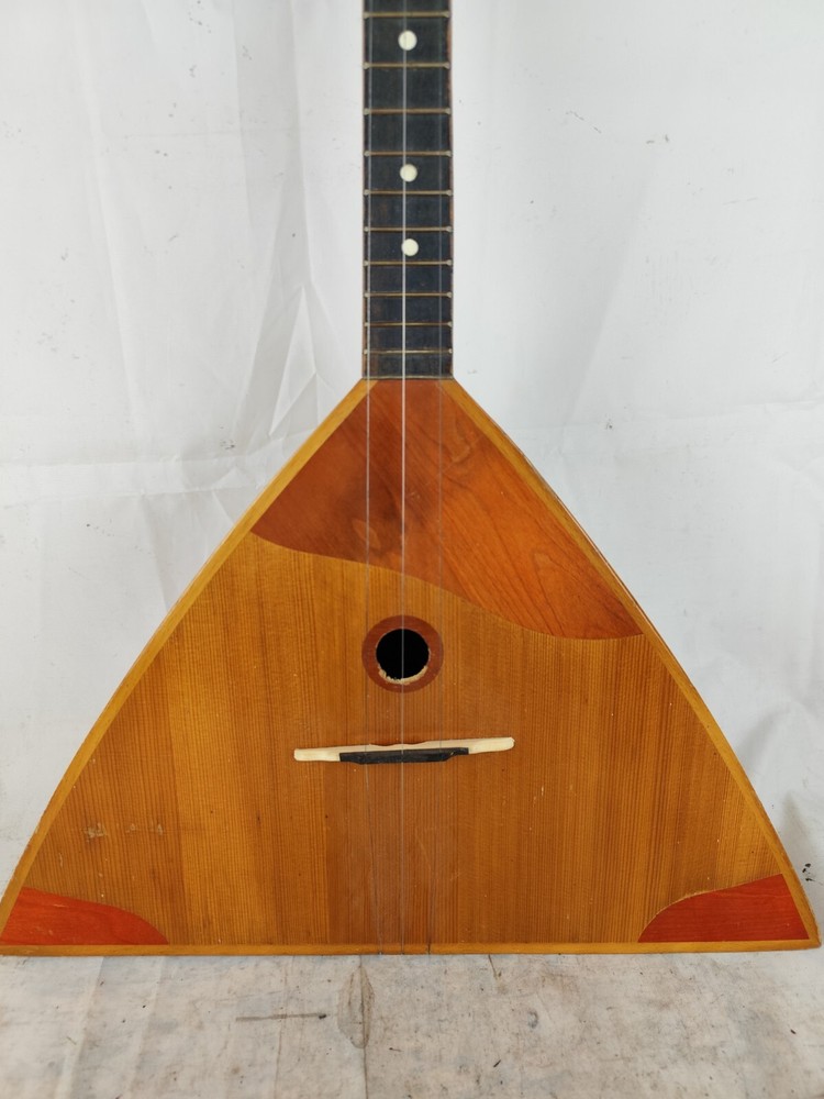 Antique 1967 Russian Balalaika Mandolin 3 String Guitar