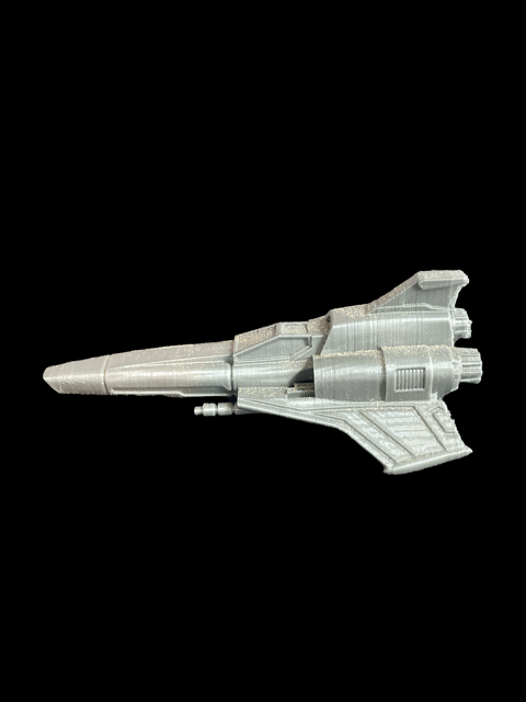 Battlestar Galactica Viper V2 3d printed New! 8 inches White