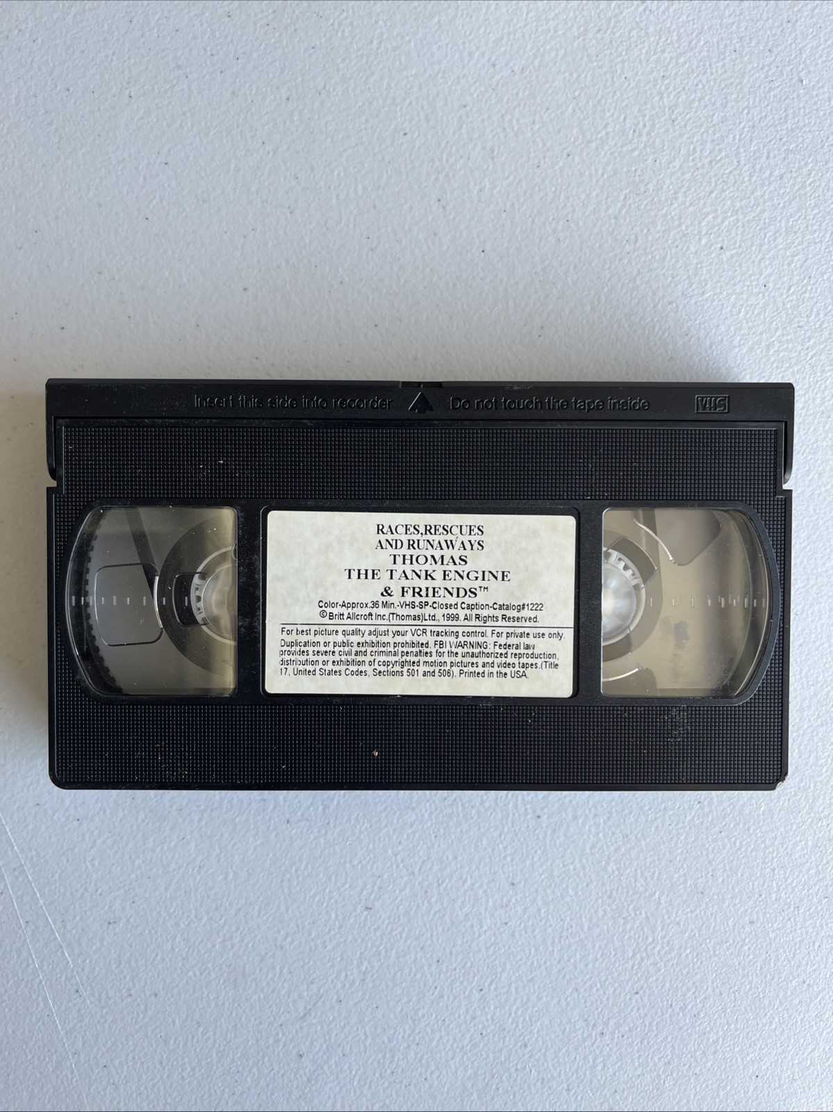 Thomas The Tank Engine & Friends Races Rescues & Runaways VHS Video Tape Kids