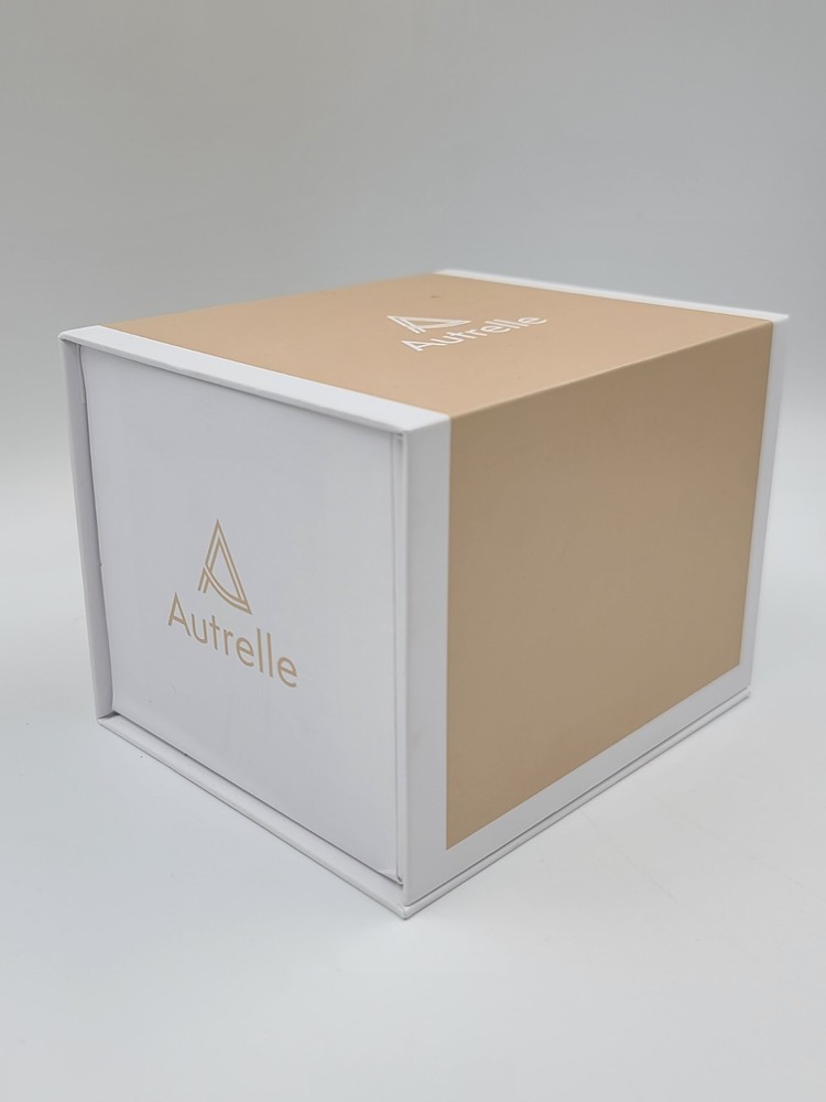 Autrelle Single Candle Stick Holder Beige