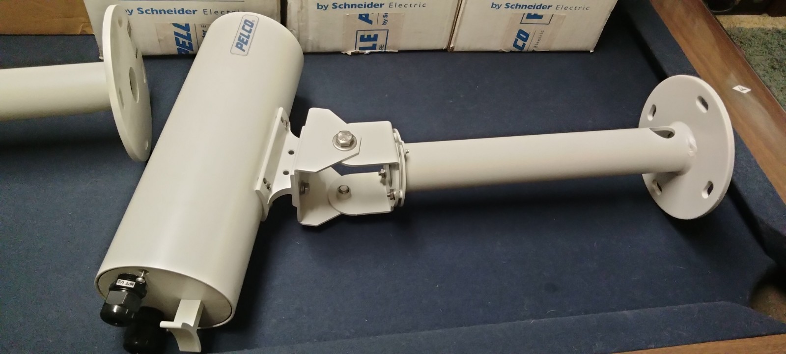 PELCO EH2512 & EM1015U Camera Enclosure With Pedestal Mount LOT OF 2