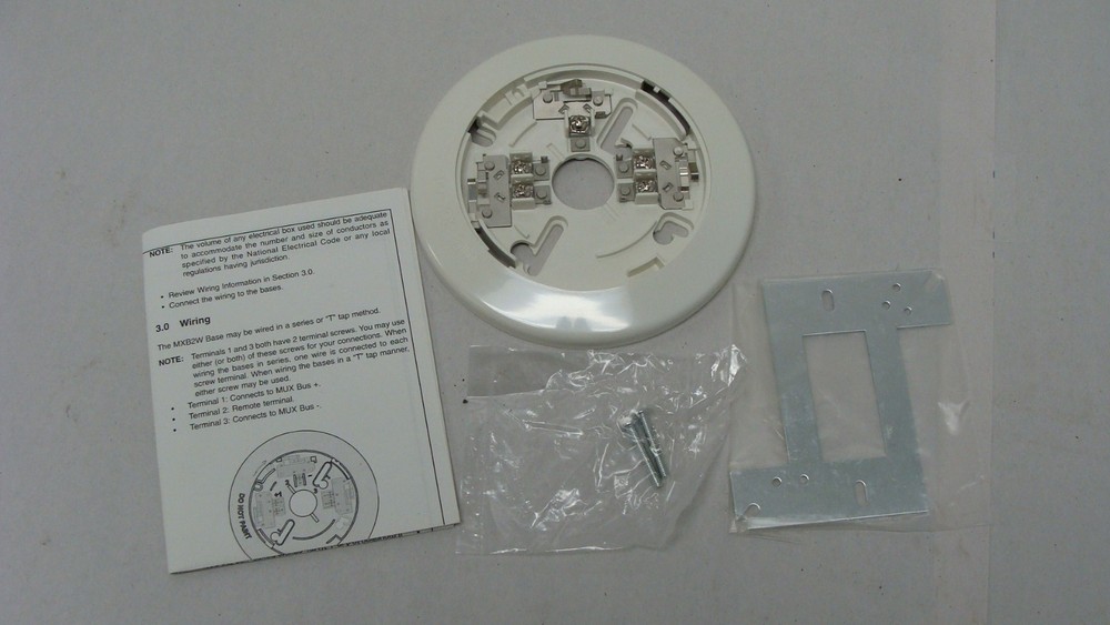 Bosch MXB2W 2 Wire Smoke Detector Base Multiplex Type NEW NOS