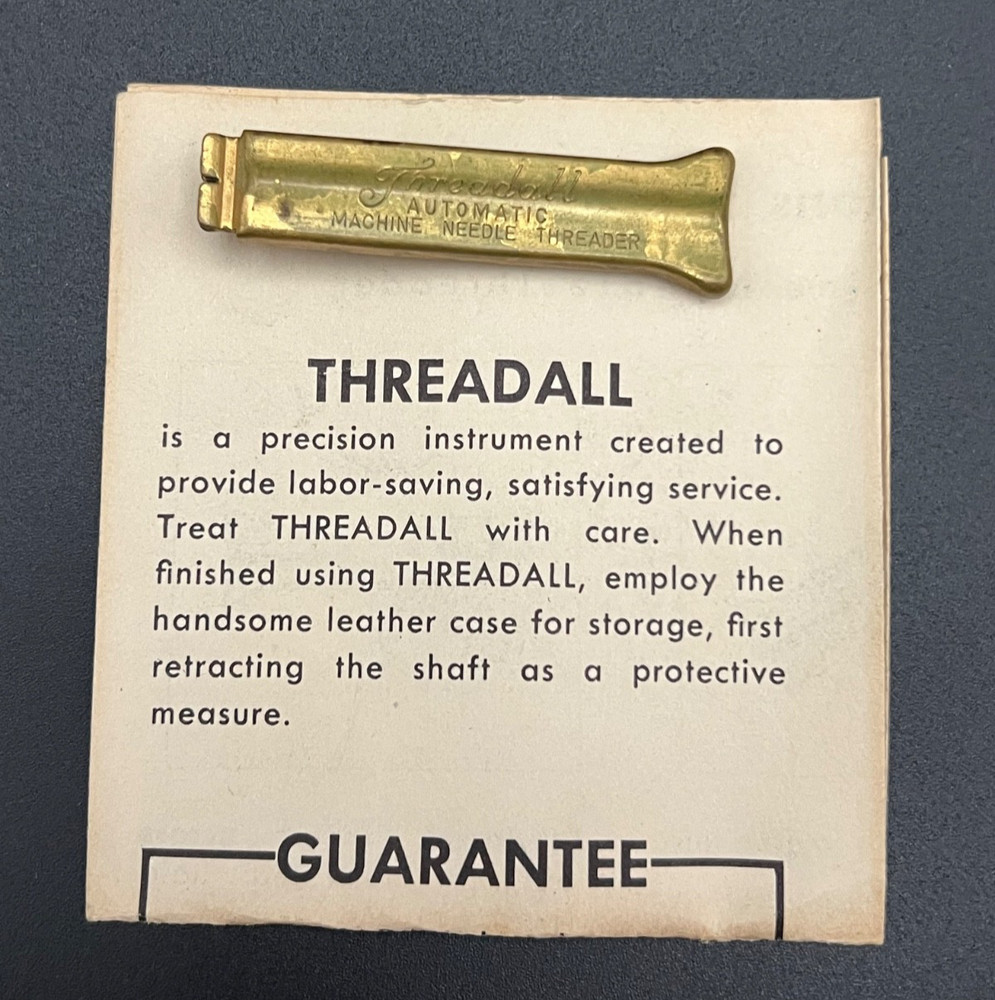 RARE Vintage Threadmaster and Threadall Automatic Needle-Threader Set