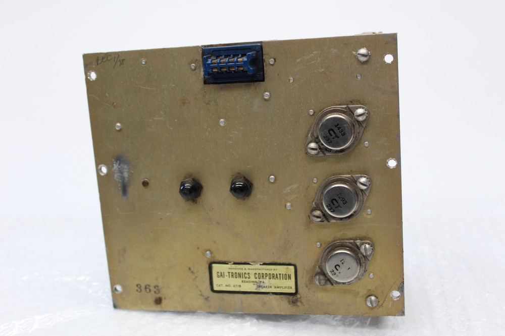 GAI-TRONICS 651B AMPLIFIER (AS PICTURED) UNMP