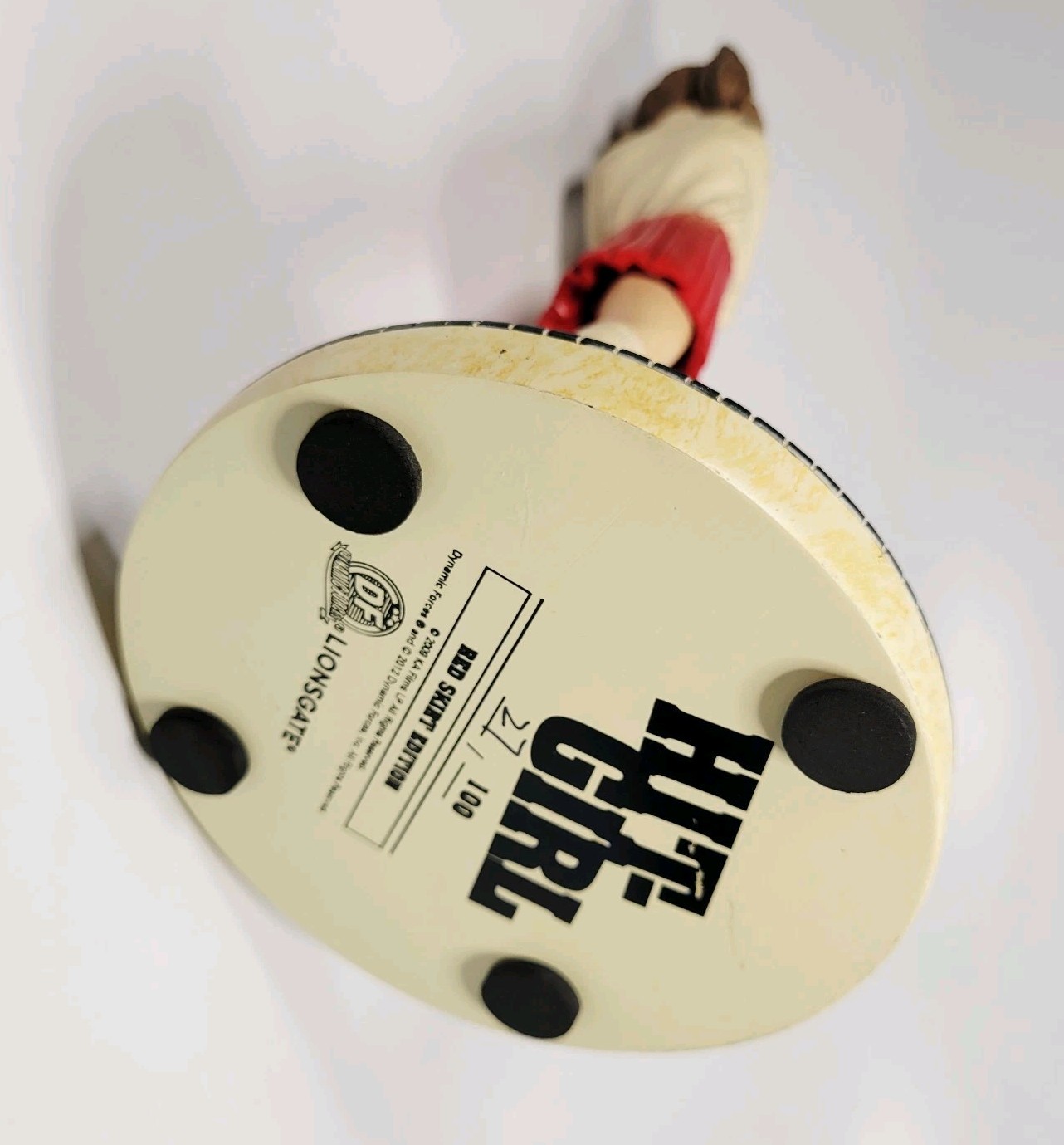 RARE Hit-Girl Statue Red Skirt Edition #27/100 Dynamic Forces - READ - DAMAGED