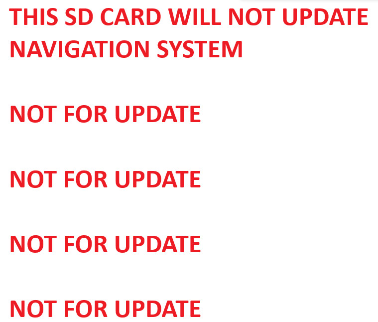 2011 2012 2013 Cadillac Escalade ESV EXT Navigation CF Card DATA U.S Canada Map