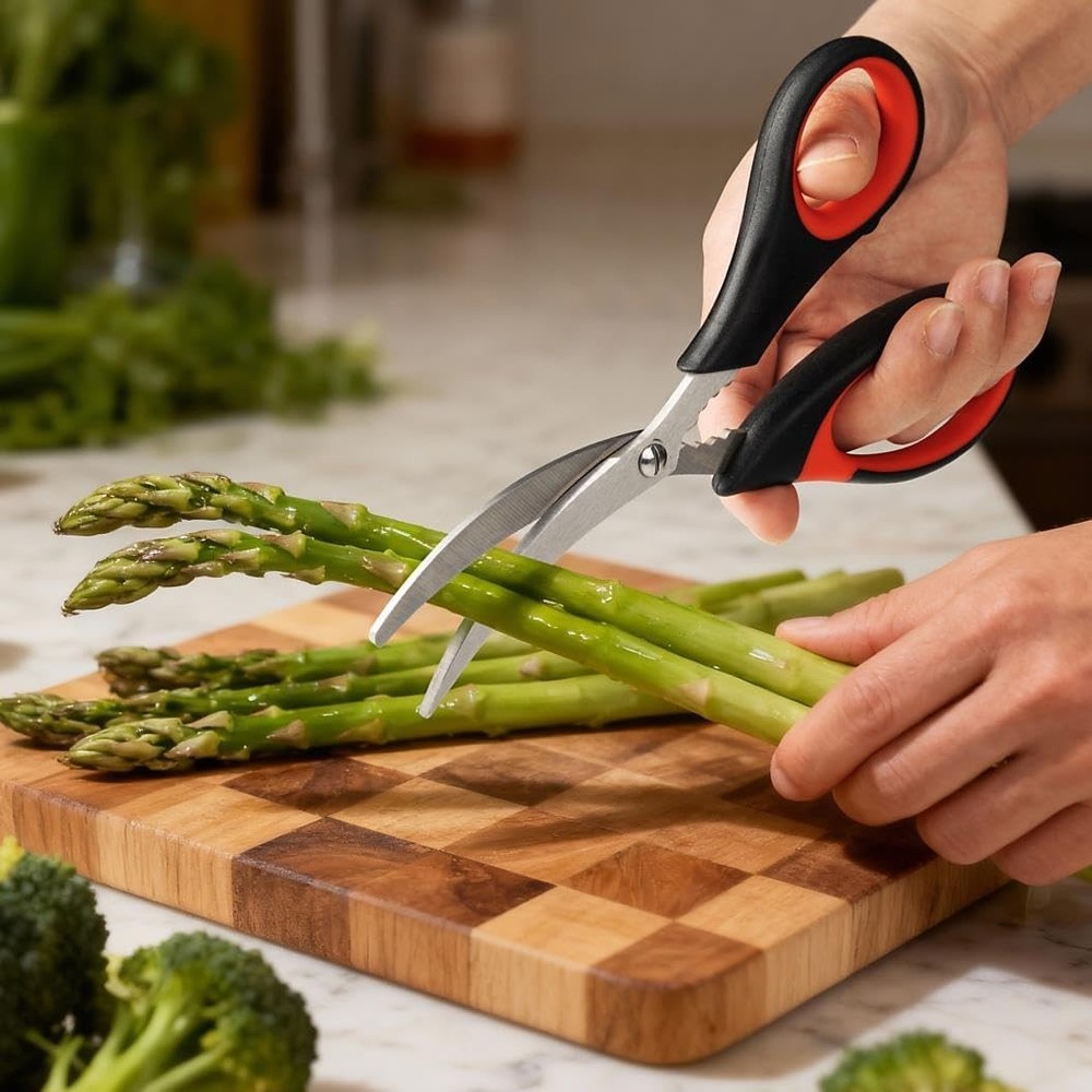 All Purpose Kitchen Shears with Protective Sheath, Heavy Duty 3 Pack Kitchen Sci