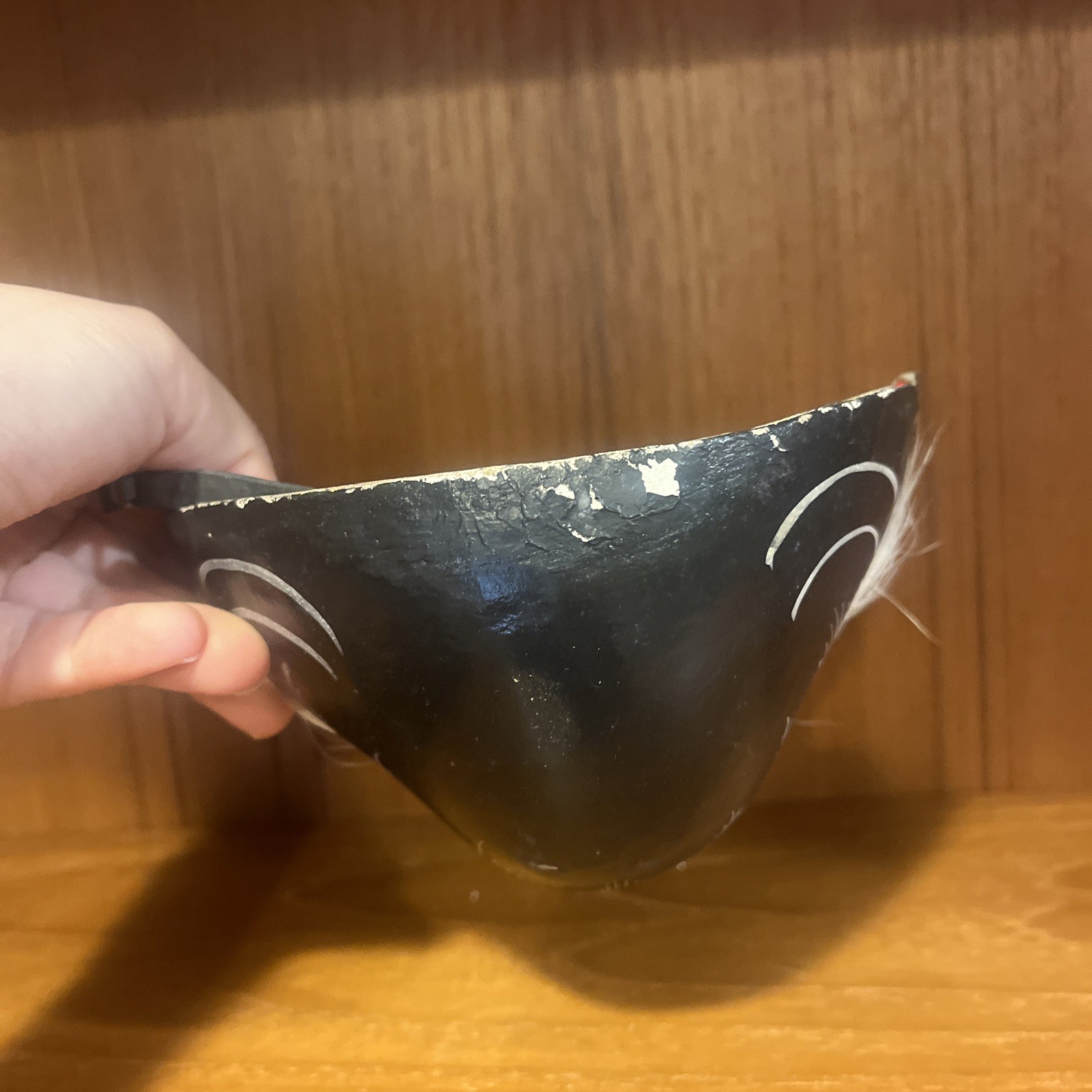 Vintage Hand Carved Hand Painted Articulated Gorilla Wood Mask