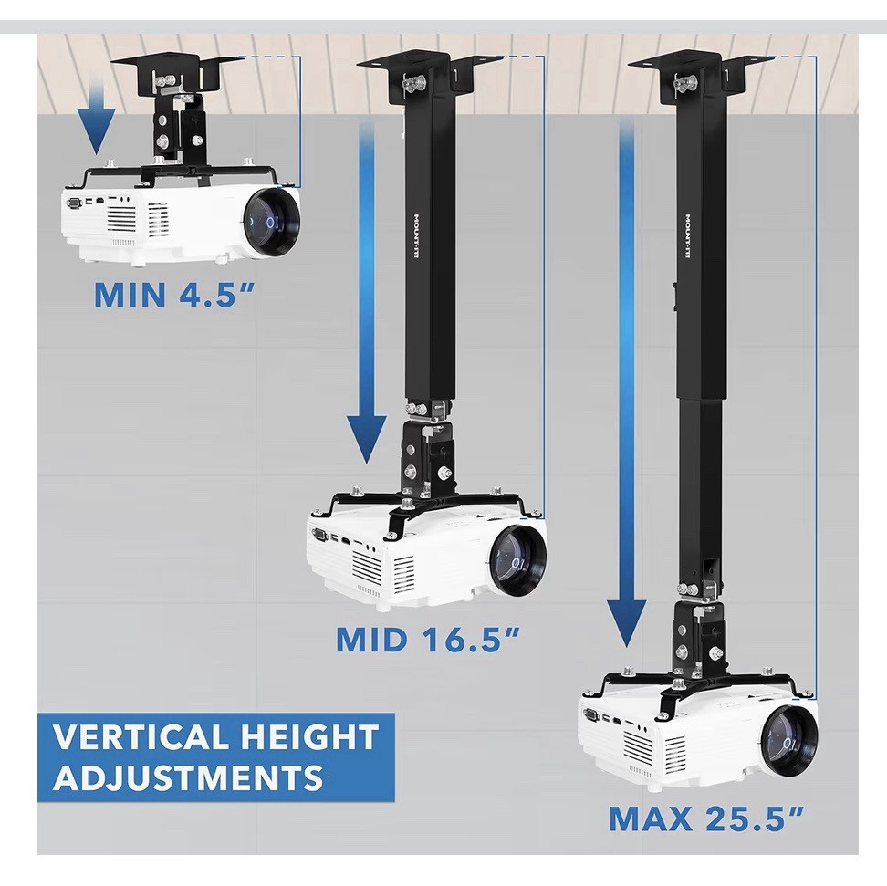 Mount-It! Full Motion Projector Wall & Ceiling Mount