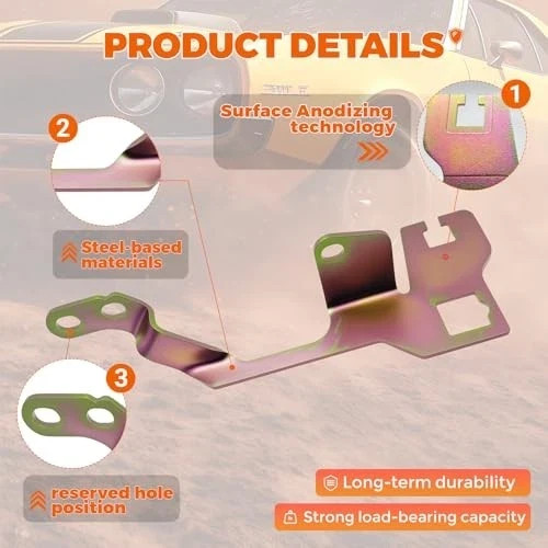 Upgraded Throttle & Kickdown Cable Bracket –Compatible with Edelbrock