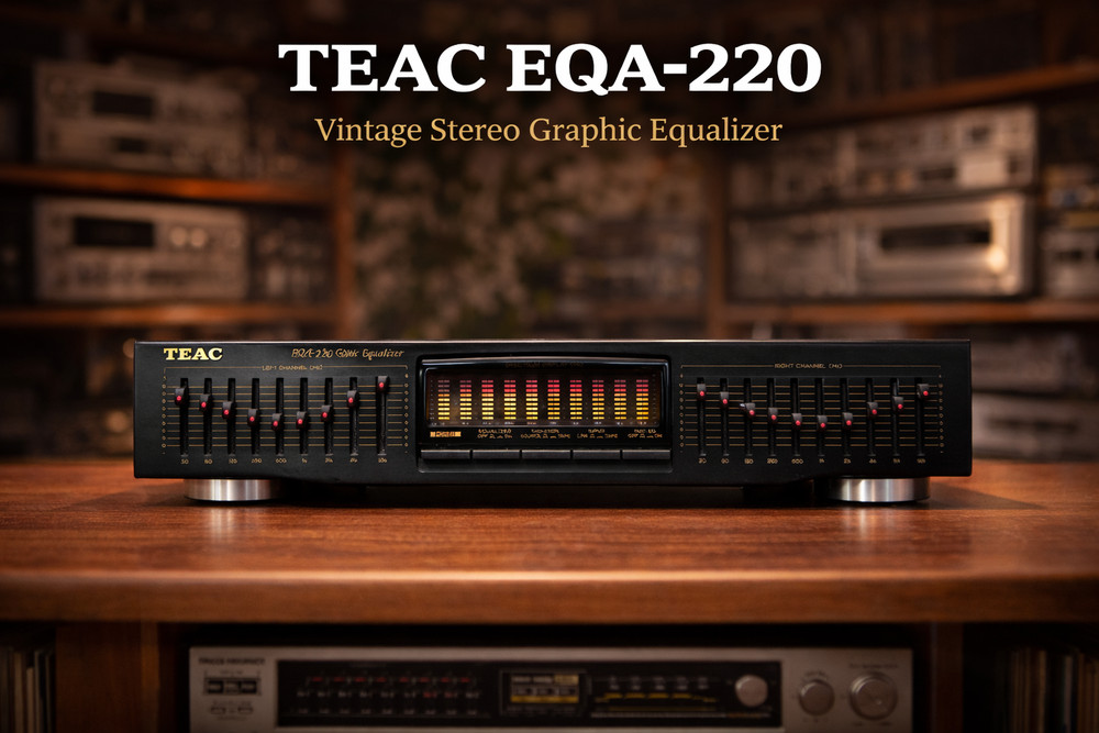 TEAC EQA-220 🌈RaRe🌈 Original Box Vintage Stereo Equalizer