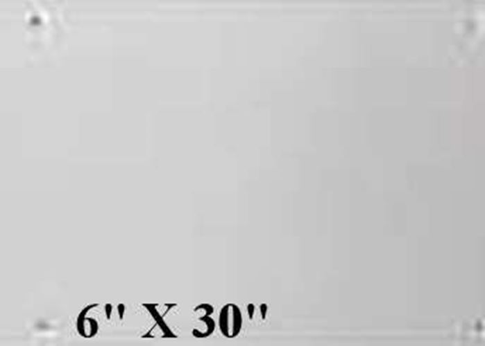 Kick Plate Solid Aluminum Amerock 6" X 30"