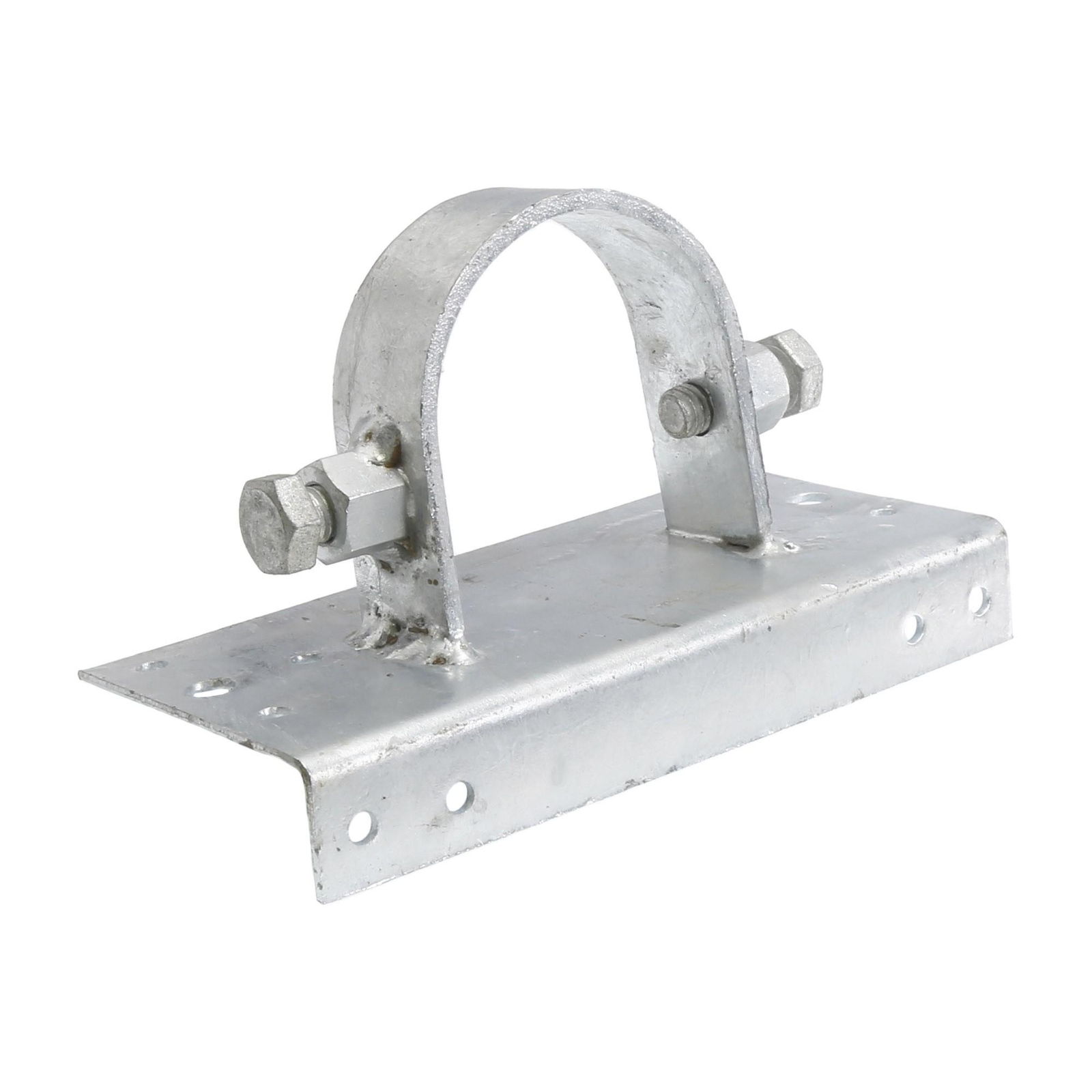 Chain Link Fence 2 1/2" [2 3/8" OD] x 6" Wood to Steel Post Adapters (Set of 4)