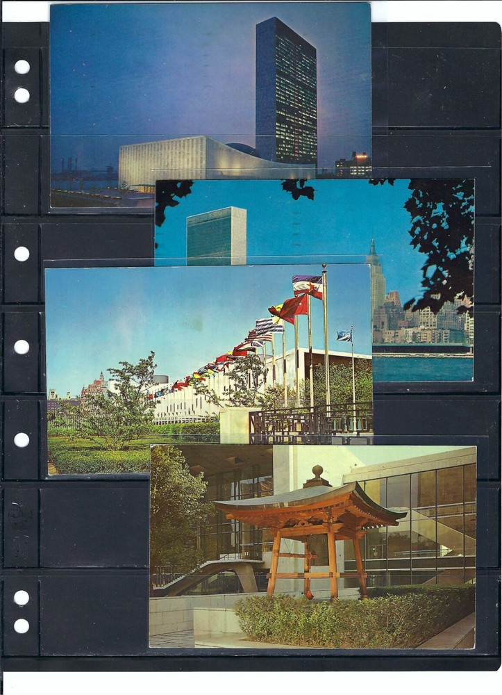 United Nations Postcards (4) - Postally Used (850)