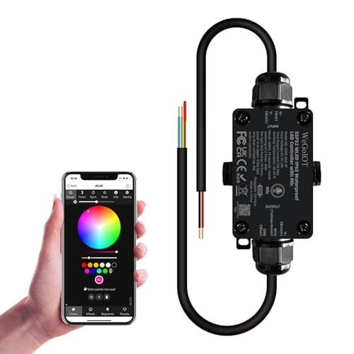 Waterproof ESP32 WLED Controller with Mic , Project for Pool Boat 1 Channel