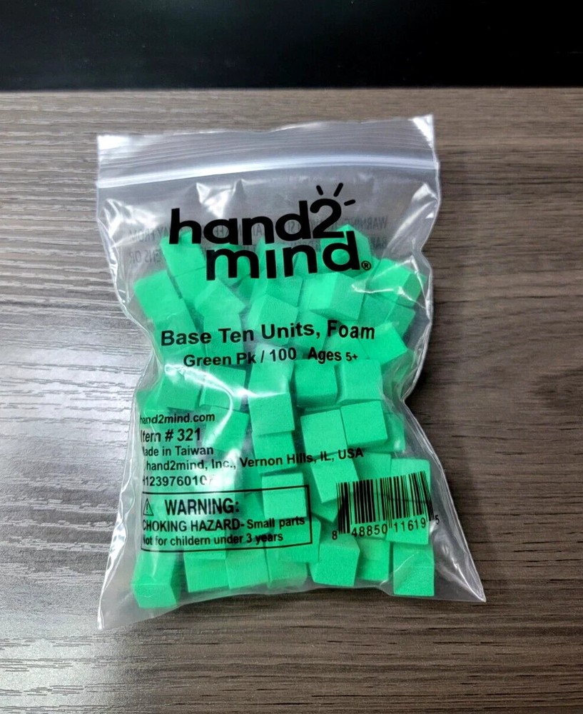Hand2Mind Math Manipulative Foam Blocks And Learning Tool Lot