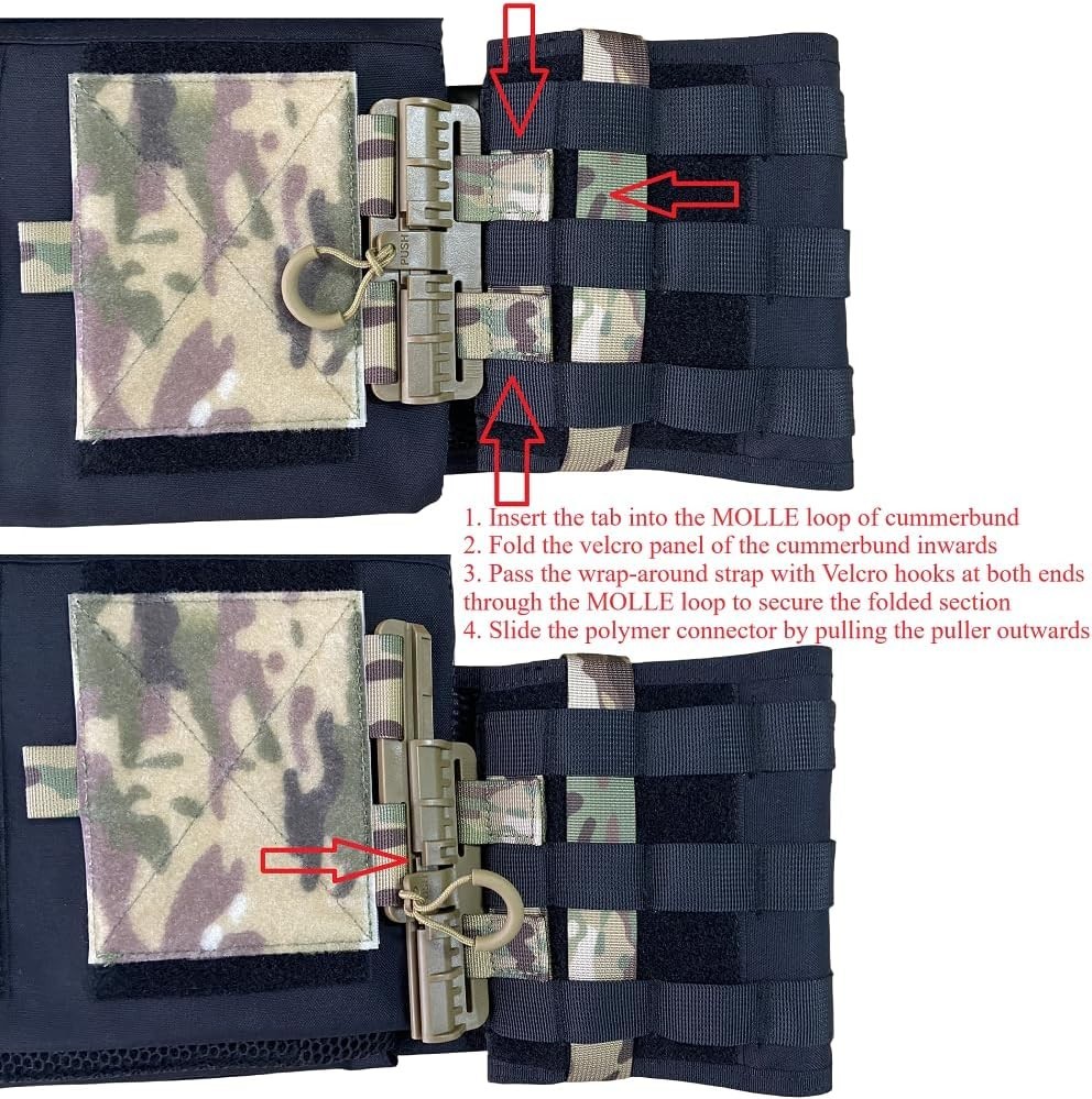 Versatile Quick Disconnect Flap Adapter for Tactical MOLLE Vests - Coyote Brown