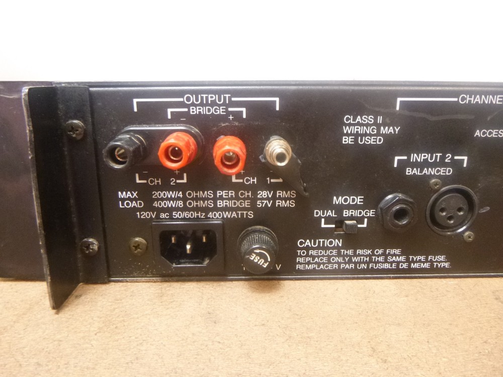 EV Model 7200 Stereo Power Amplifier - AS-IS