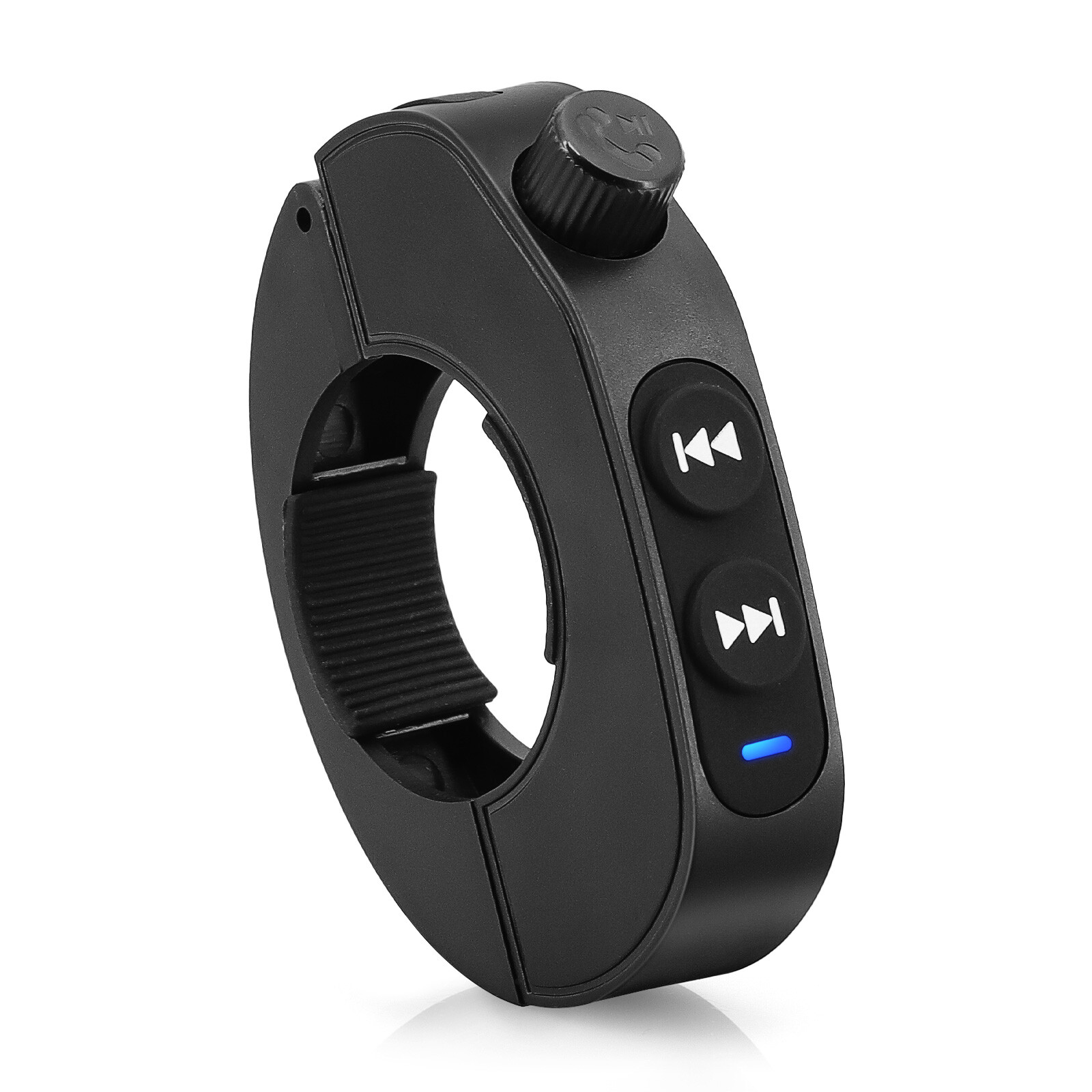 Black Wireless Bluetooth Media Button Remote Controller For Motorcycle Handlebar