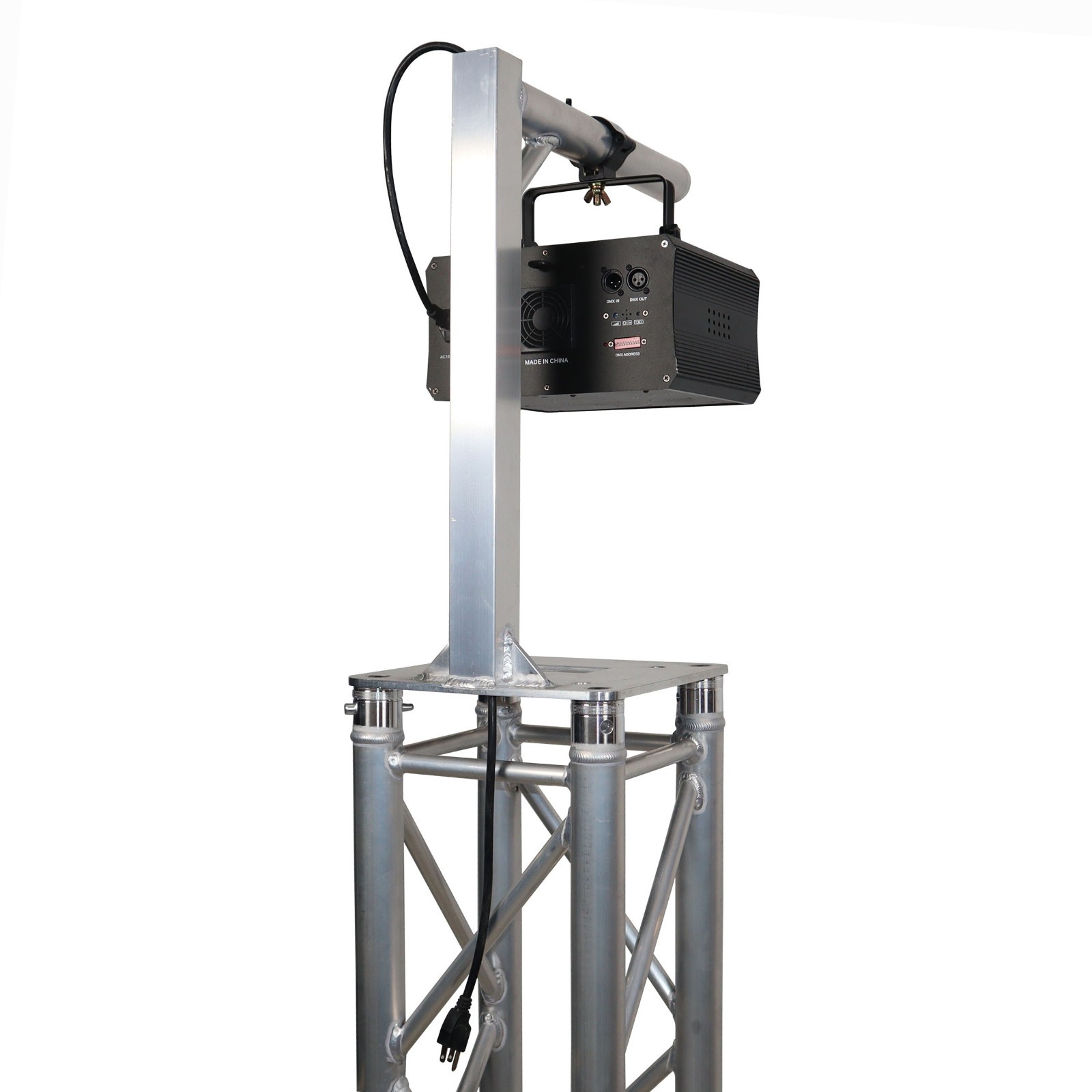 2 prox lighting truss mount top plates w/ arm for overhead stage dj lighting