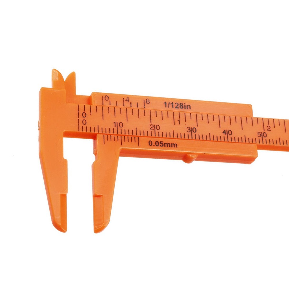 80mm 3" Metric, Caliper,Mini Double Scale Plastic Rule,Measuring Tool
