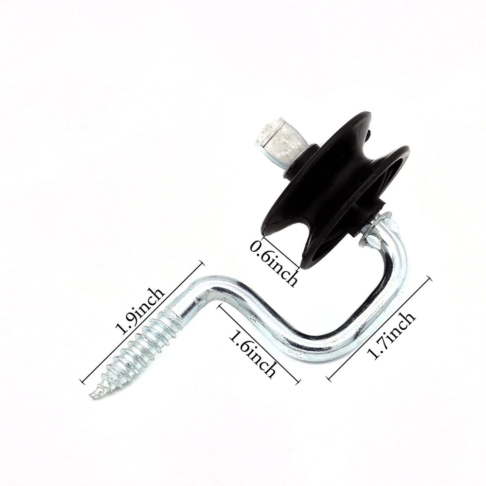 12 Pcs Wood Post Screw-in Corner Bracket with Insulator, Post...