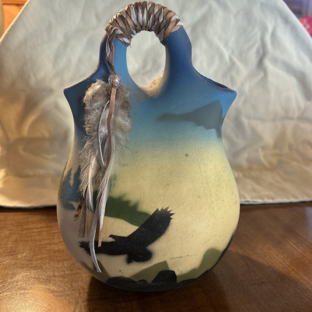 WEDDING VASE - SOUTHWEST INFLUENCE - HAND PAINTED