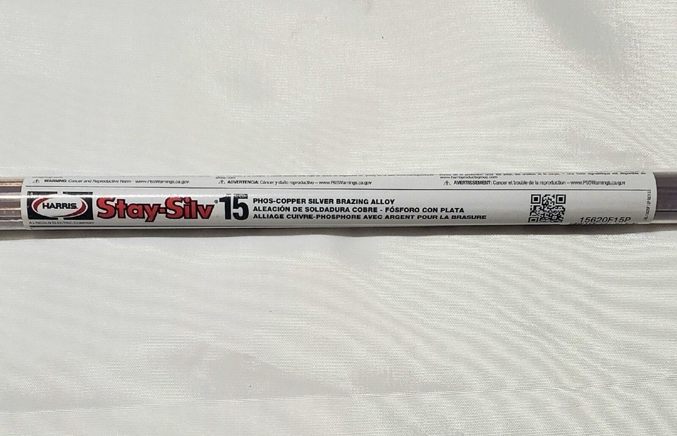 Harris Stay-Silv 15% Flat Brazing Rods (28 Sticks per Tube) .050” X 1/8” X 20”