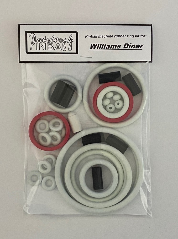 1990 Williams Diner Pinball Machine Rubber Ring Kit