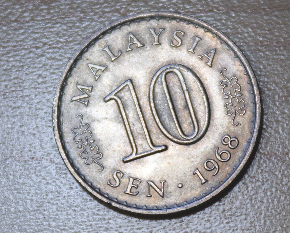 1968 Malaysia 10 Sen
