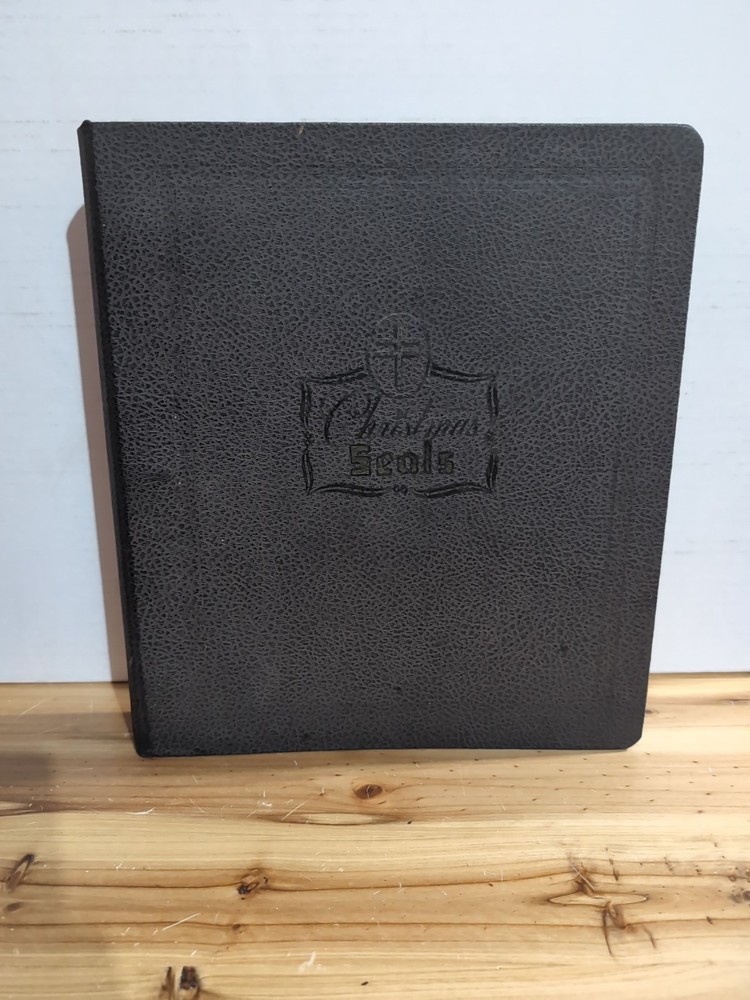 Vtg. White Ace Christmas Seals Folder W/Page Lifters & Historical US Pages *Read