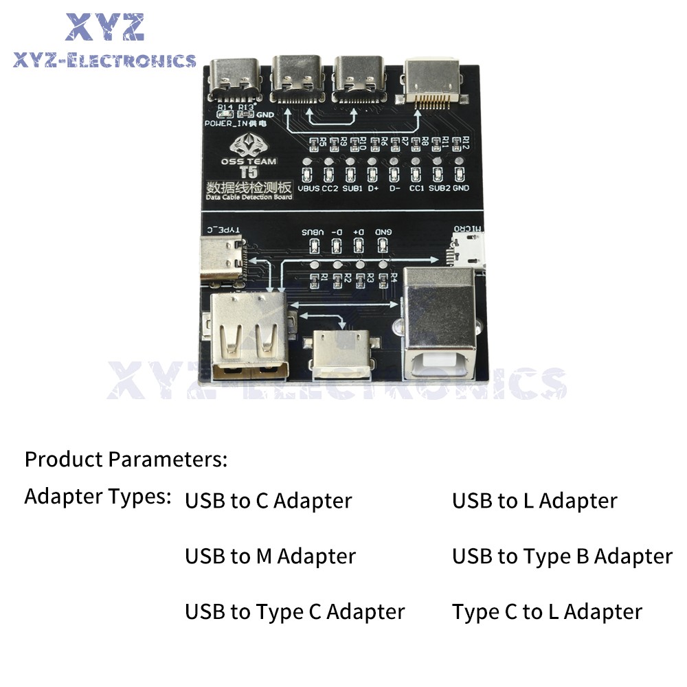 T5 Multifunctional Interface Cable Detection Module Data Cable Abnormal Testing