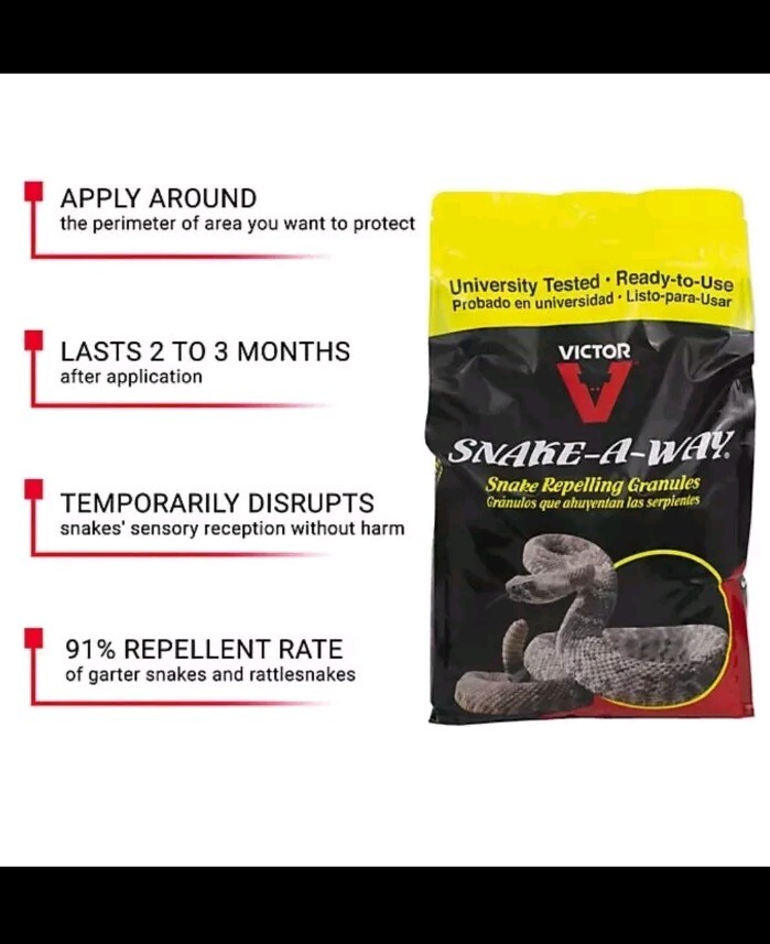 Snake A Way Snake Repeller Granules (4 Lbs) Snake Control