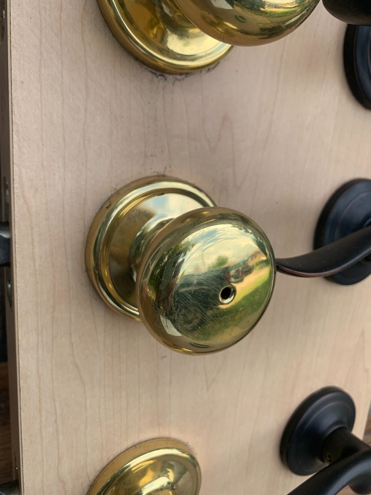 Kwik Set 3 Pack Main Front Entry Locking Keyed Dead Bolt Privacy & Hall & Closet