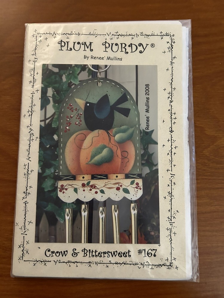 Plum Purdy Designs Fall Crow And Bittersweet Chime #167 Pattern/Instructions ‘08