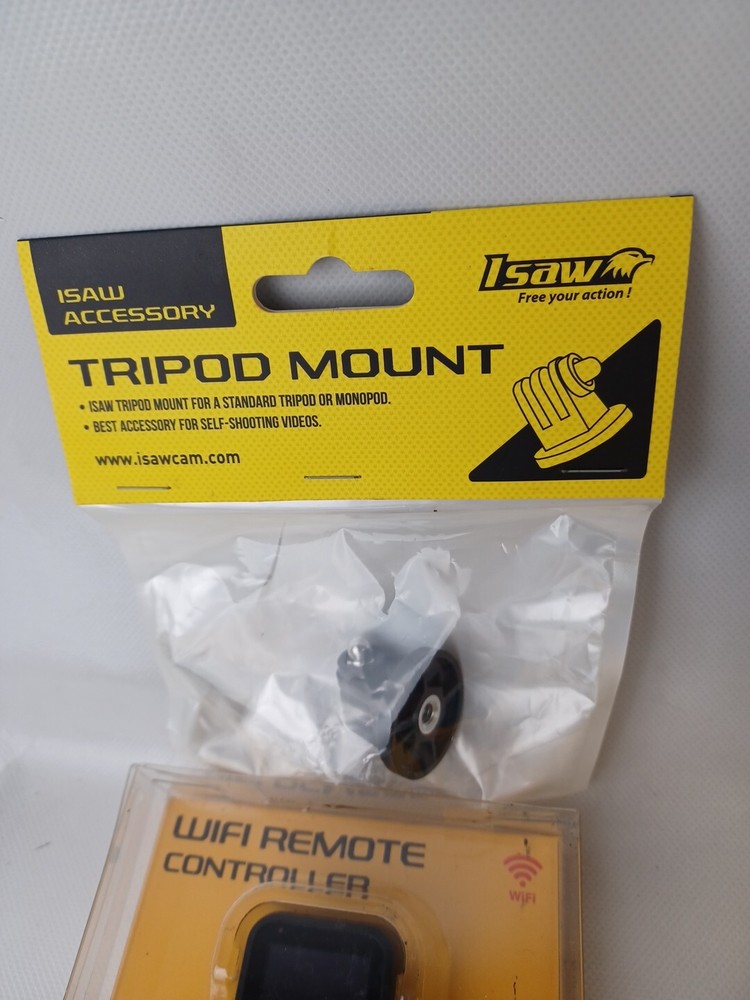 ISAW Advance Full HD Action Camera w/ Head/chest strap, mount, Wi-Fi Controller