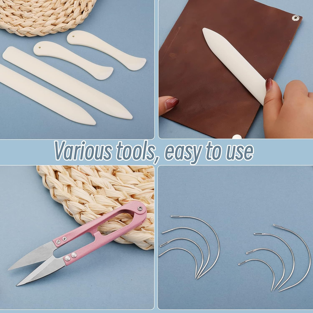 33 Pcs Bookbinding Kits 4 Pcs Bone Folder Paper Creaser Paper Folding Tool Book