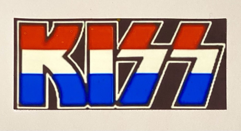 KISS STICKER  3.75” x 1.75”