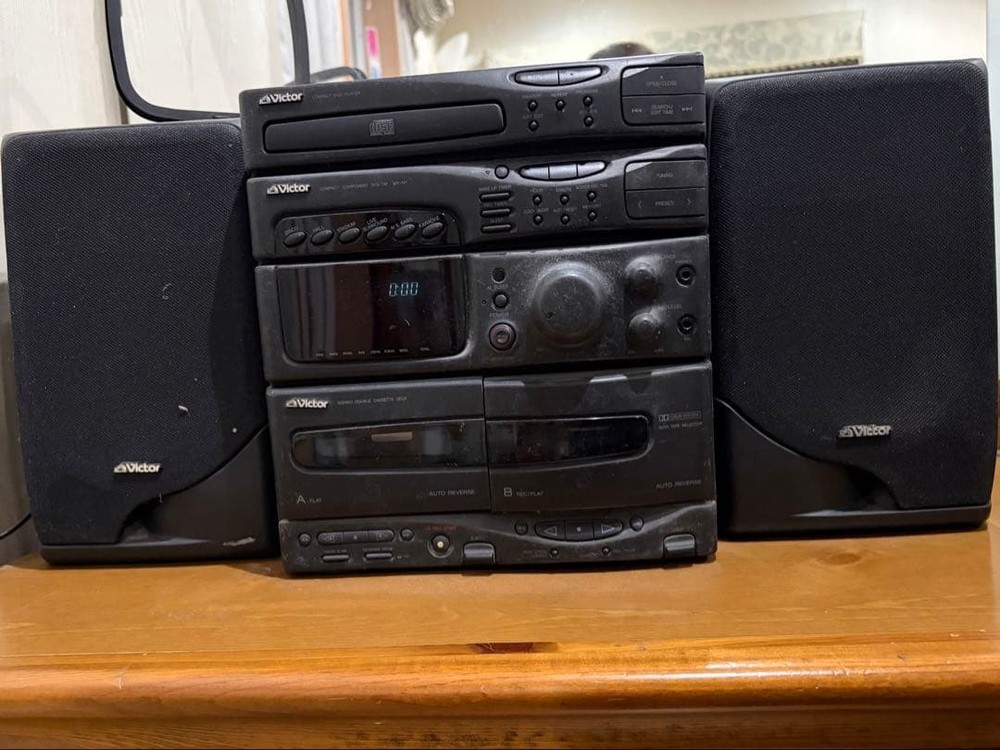 Victor component FM radio CD cassette deck