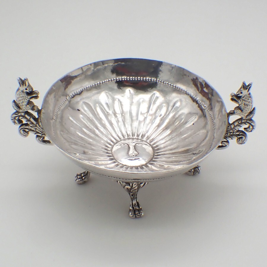 Sun Design Silver Bowl Squirrel Handles