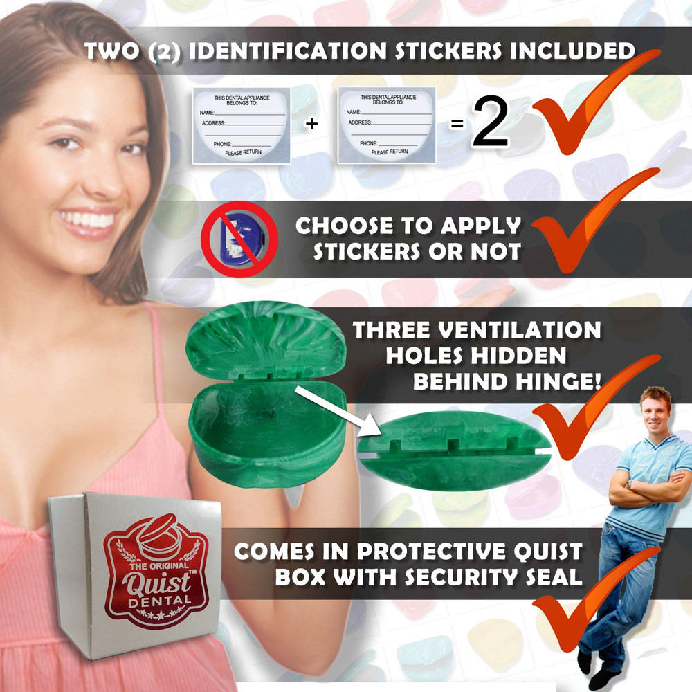 QUIST (TM) Solid Orthodontic Retainer Case (Grey)