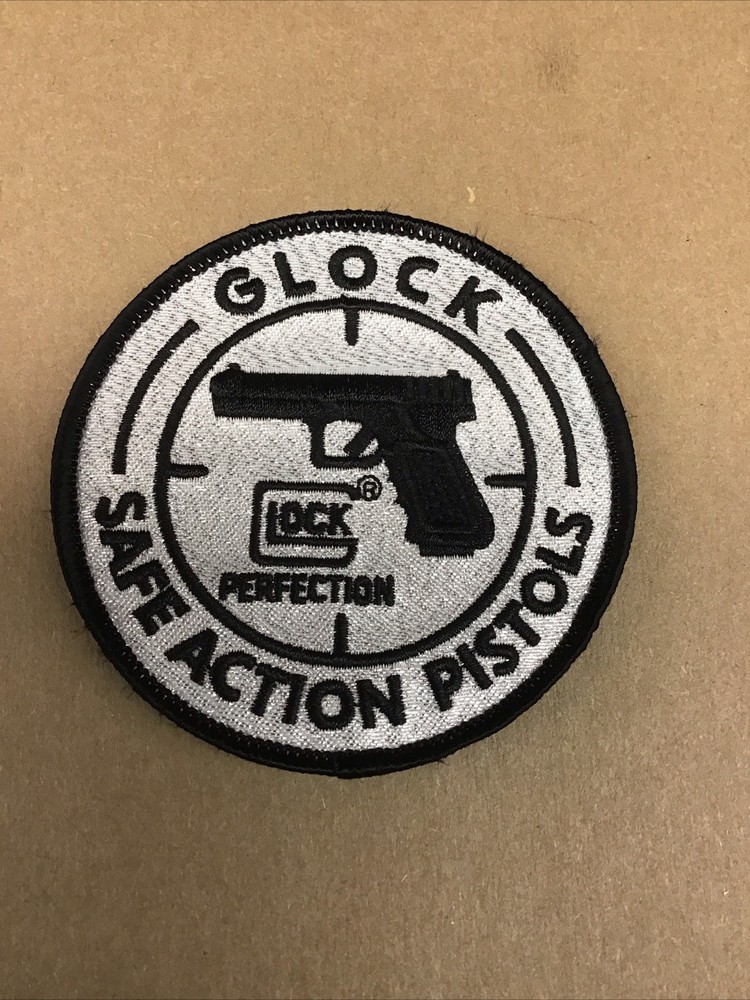 Glock Safe Action Pistols 3.5” Patch With Hook Backing New UM