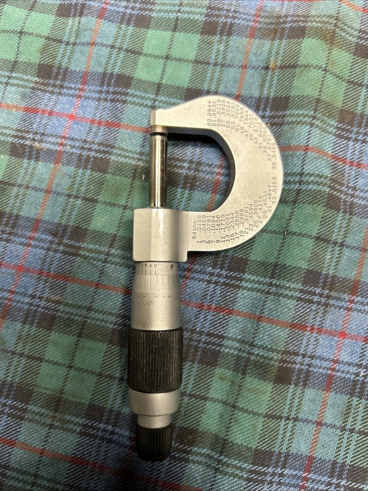 Brown & Sharpe Swiss Made Micrometer 0-1”