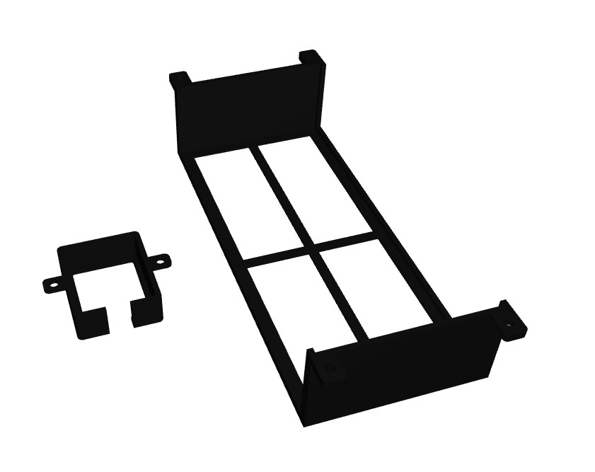 Displayport 2x2 KVM Switch Under-Desk Mount