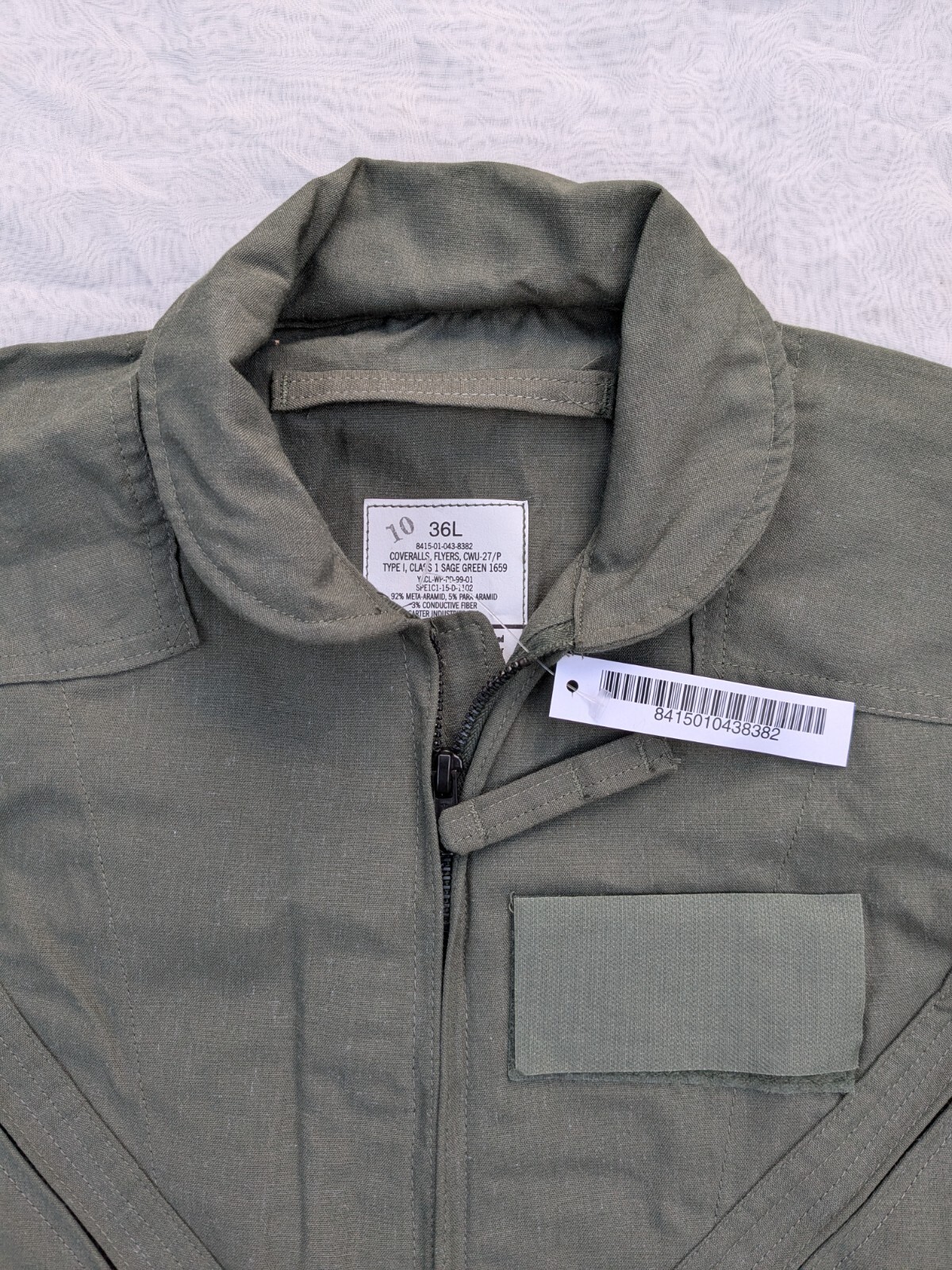 Genuine NATO & RAF Flyers Coveralls, Green CWU-27/P Flight Suits Type 1 Class 1