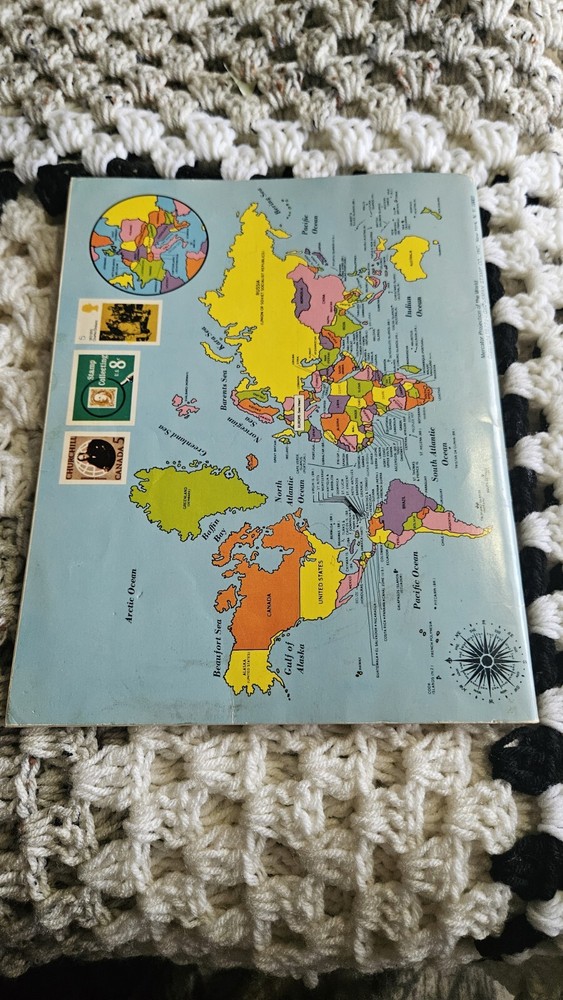 Monarch World Stamp Album Stamp Book With Stamps