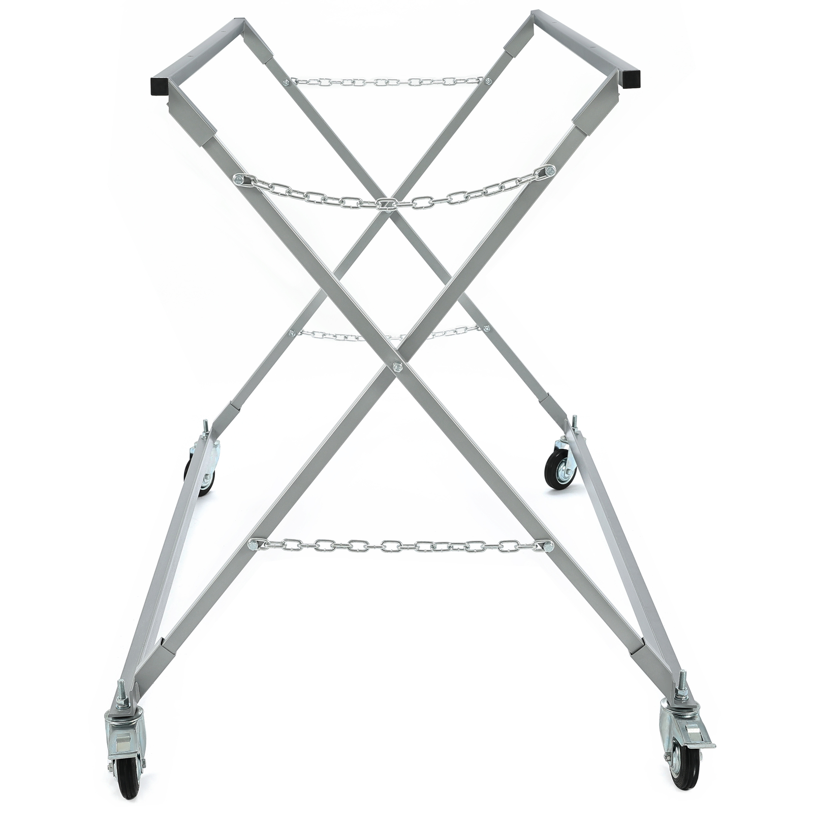 Folding Pickup Truck Bed Stand Dolly W/ Wheels Garage Vehicle Mechanic Repair